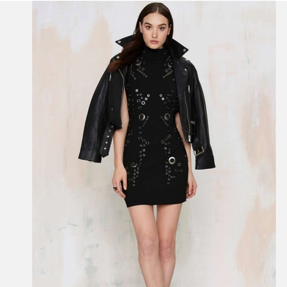 NWOT Nasty Gal Ace in Hole Halter Mini Dress - Picture 1 of 9